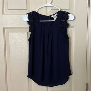 Navy Blue Blouse